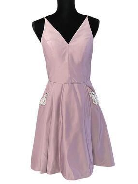 Blondie Nites by Stacy Sklar Purple Fit & Flare Party Dress Juniors 7 HOCO dance